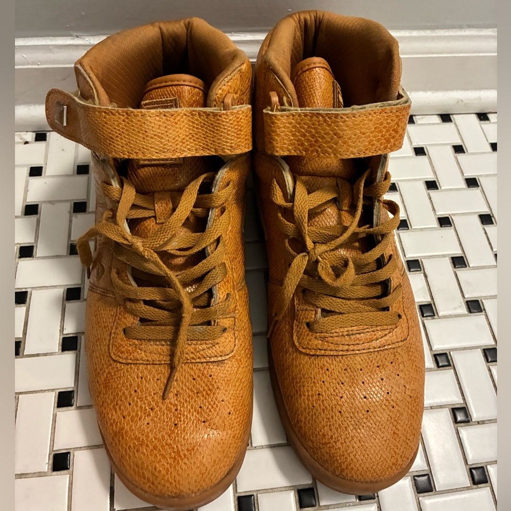 Fila Tan High-Top Boat Shoes